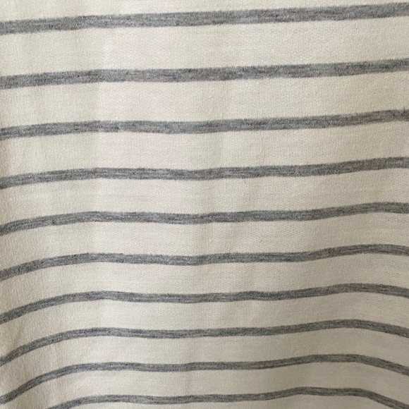 Gray and White Striped Long Sleeve Top - Picture 3 of 6
